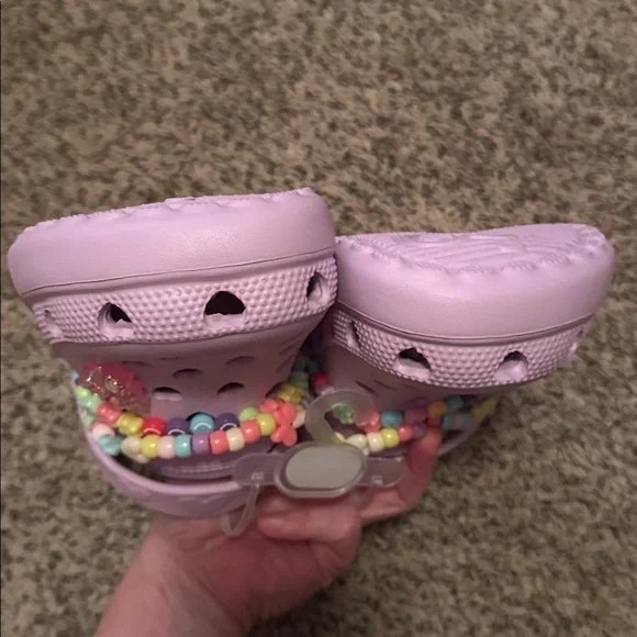 Kids Lavender Heart Sandals - Picture 7 of 7